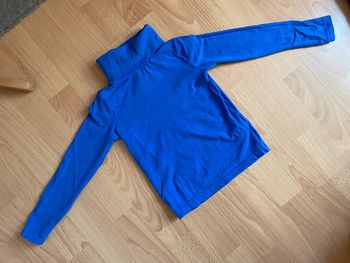 Beau sous-pull à col roulé bleu Okaïdi T. 5 ans/108 cm garçon TBE