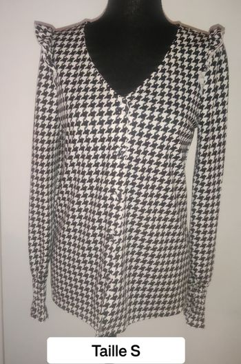 Blouse pied de poule