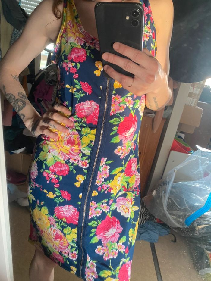 Robe élastique colorée fleurie - photo numéro 2