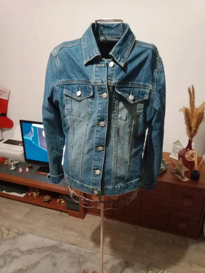 Veste en jeans bleu - photo numéro 2