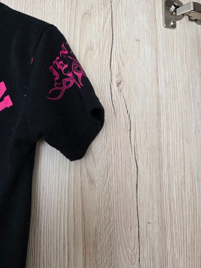TEE-SHIRT GARÇON 👦 MOTIF DRAGON NOIR/ROSE TAILLE 4ANS - photo numéro 5