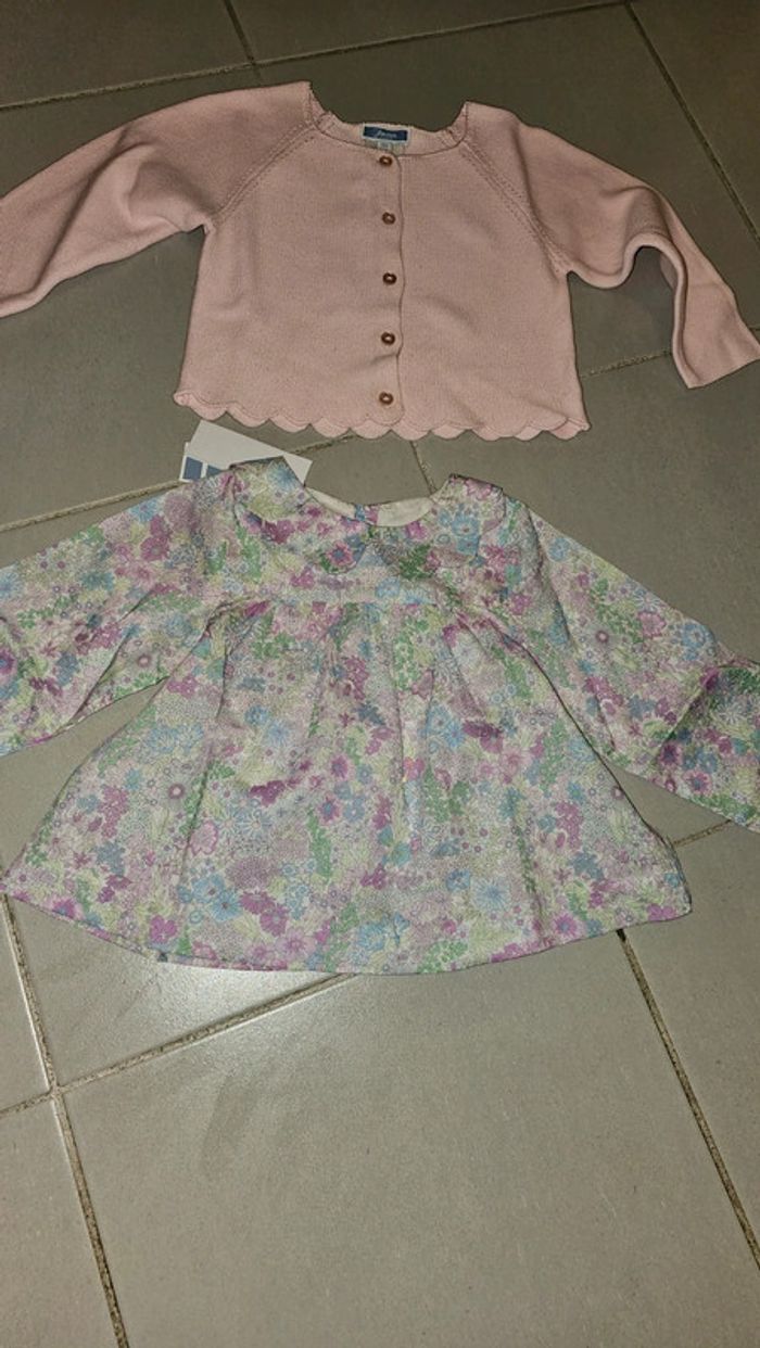 Ensemble jacadi taille 18 mois neuf en liberty - photo numéro 3