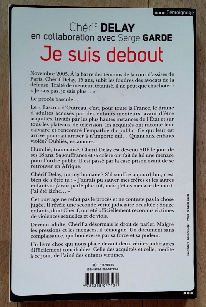 Chérif Delay et Serge Garde - Je suis debout - témoignage - photo numéro 3