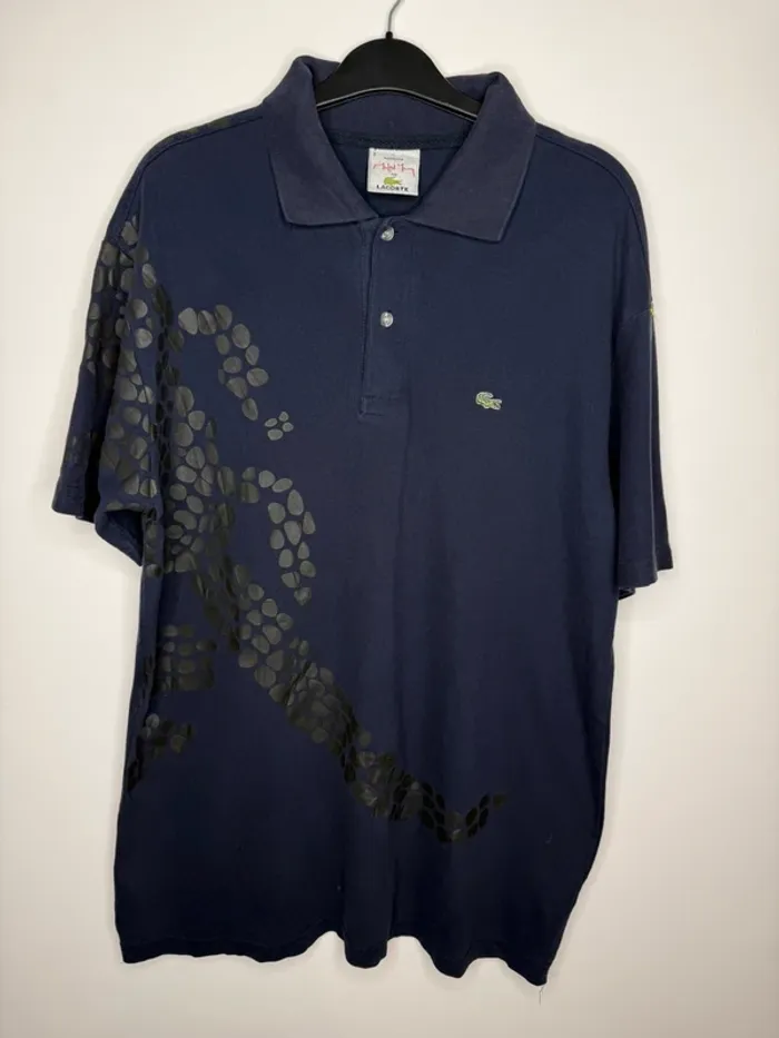 🖤 polo Lacoste / motif croco - Bleu marine / T-XXL🖤 - photo numéro 2