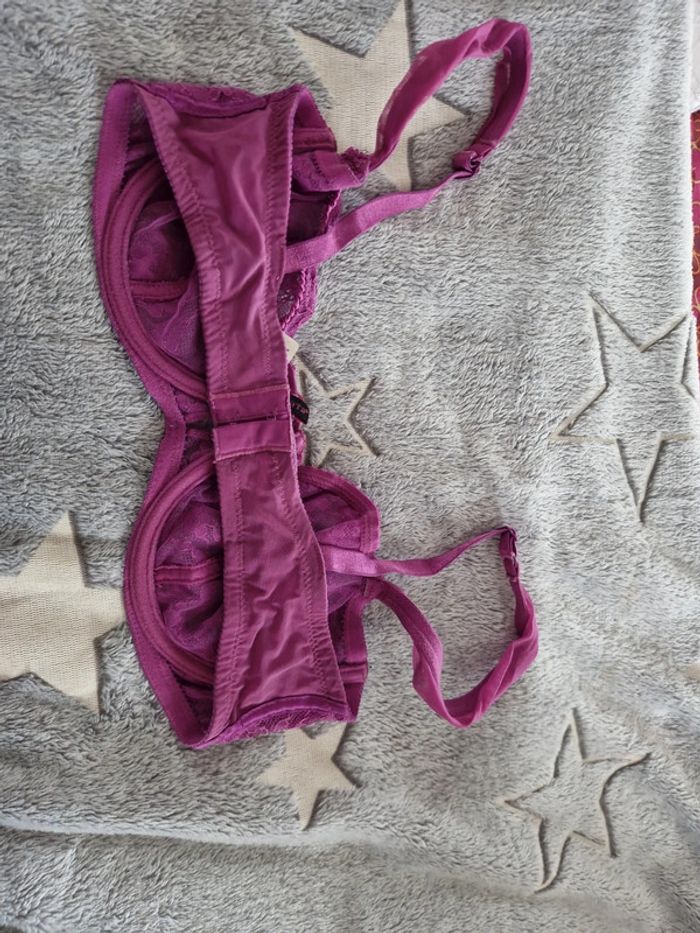 Soutient gorge violine dentelle passionata 90D - photo numéro 3