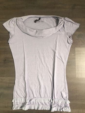 Top gris clair lilas so&co taille 36