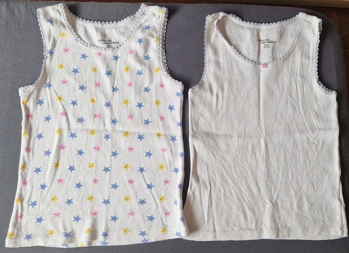 Lot de 7 maillots de corps DPAM 116cm BE - photo numéro 4