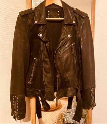 Perfecto cuir noir 42/44 original clouté