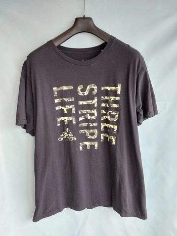 Tee-shirts Adidas Three Stripe Life Taille L