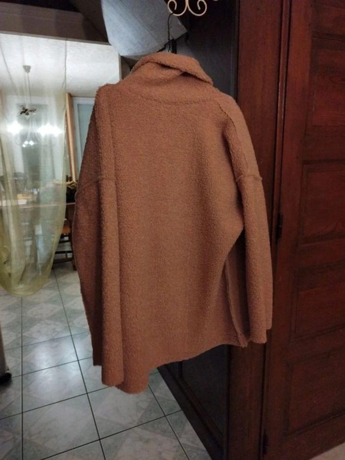 Manteau fausse fourrure rose pâle vintage L/40 - photo numéro 9