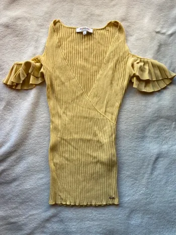 Haut Jaune à Volants – Morgan – Taille S