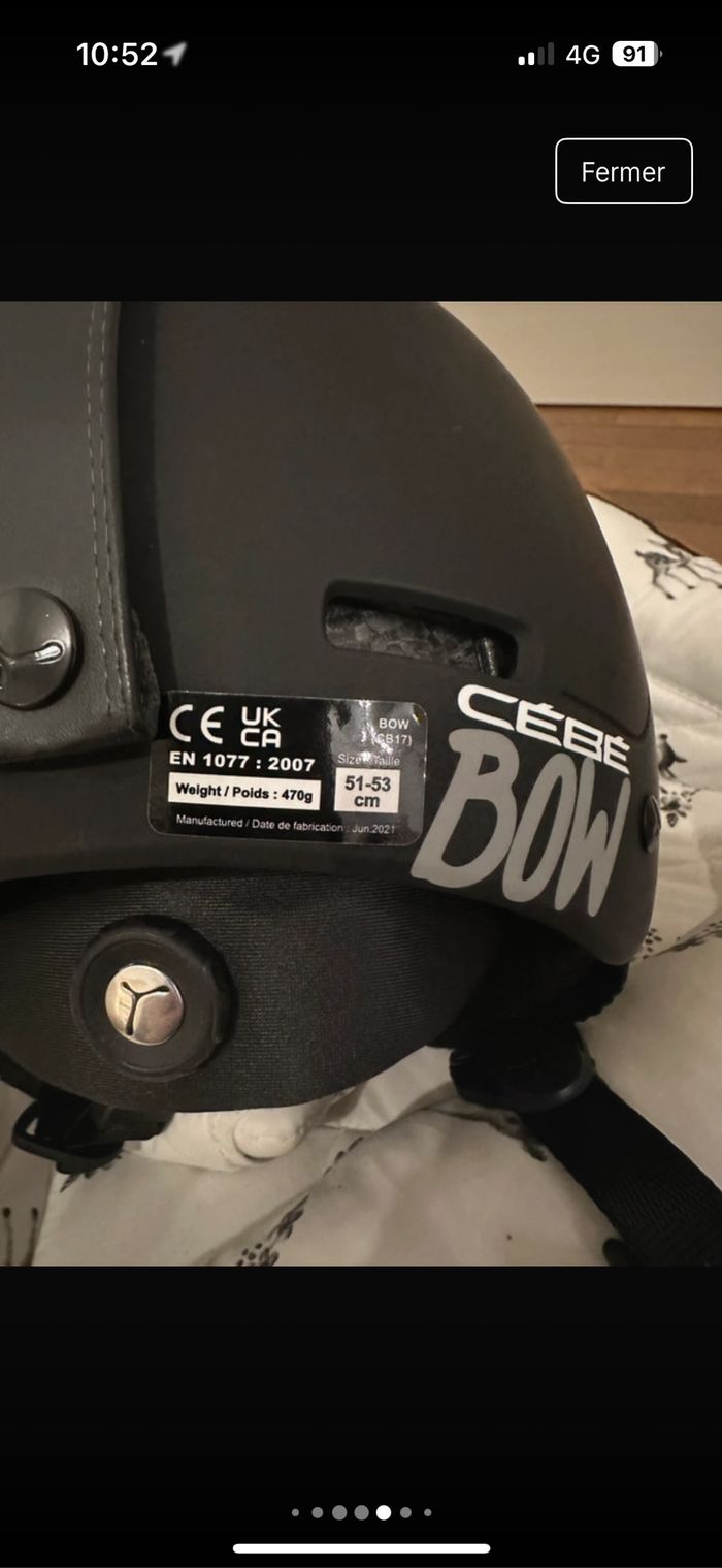 Casque de ski cebe taille 51-53 - photo numéro 5