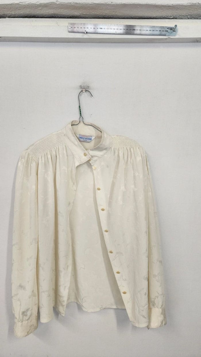 Superbe blouse fluide satinée vintage made in France - photo numéro 7