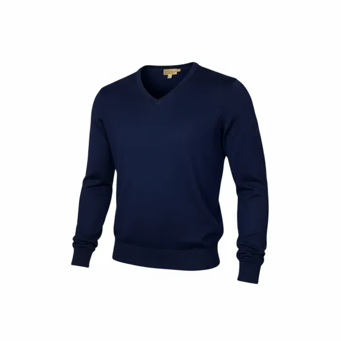 Pull Westwood bleu marine col V homme