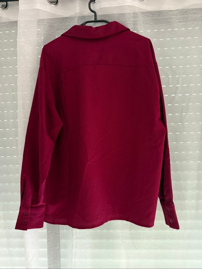 Chemise Shein rouge bordeaux - Taille 38 - Neuve jamais portée - photo numéro 2