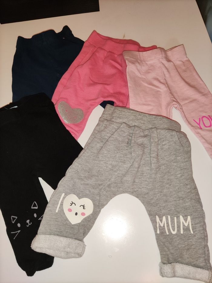 Lot 5 pantalons 3 mois