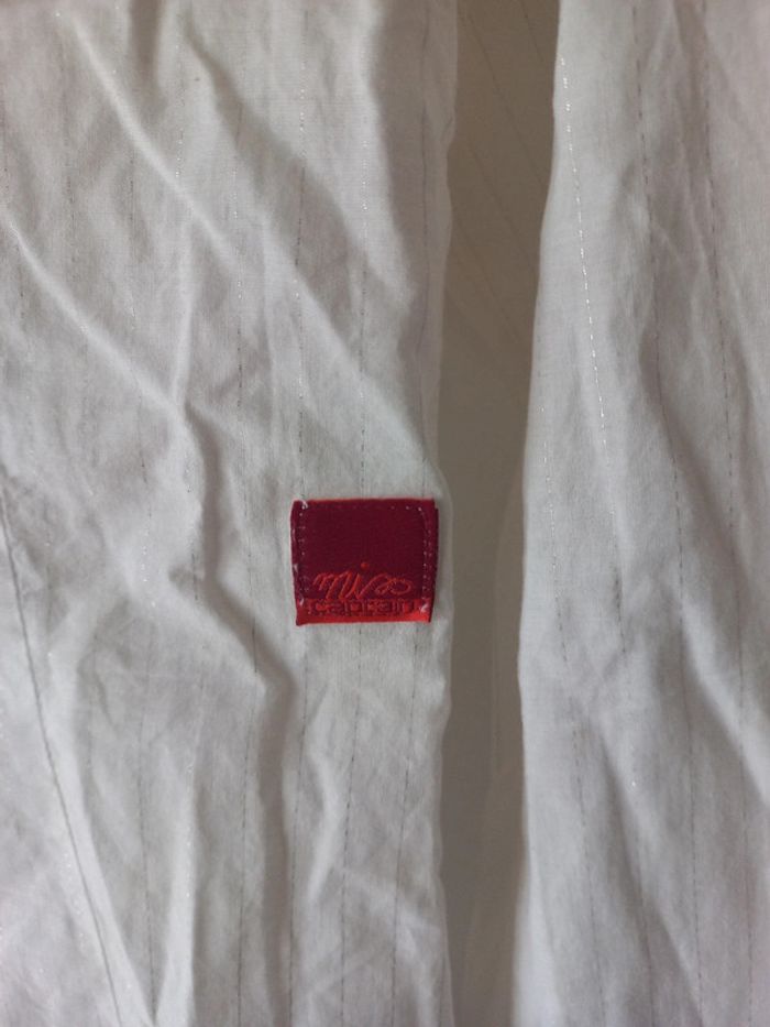 Chemise blanche avec brillant argent - photo numéro 7