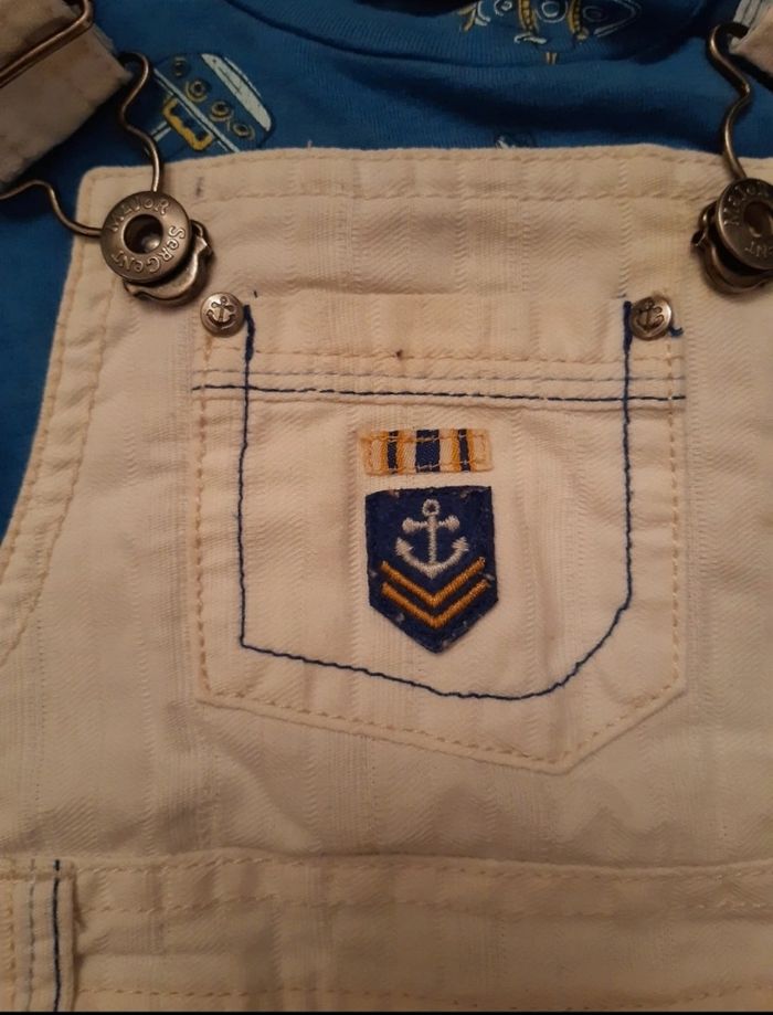 Salopette blanche Sergent major (6M) - photo numéro 4