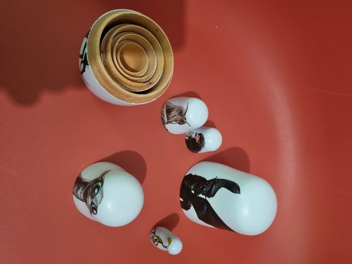 matriochka animaux fantastiques en bois - photo numéro 6