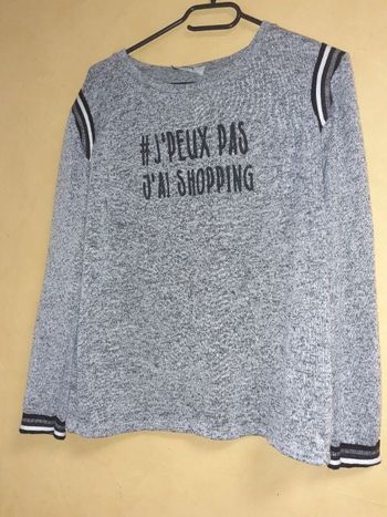 Pull noir et gris