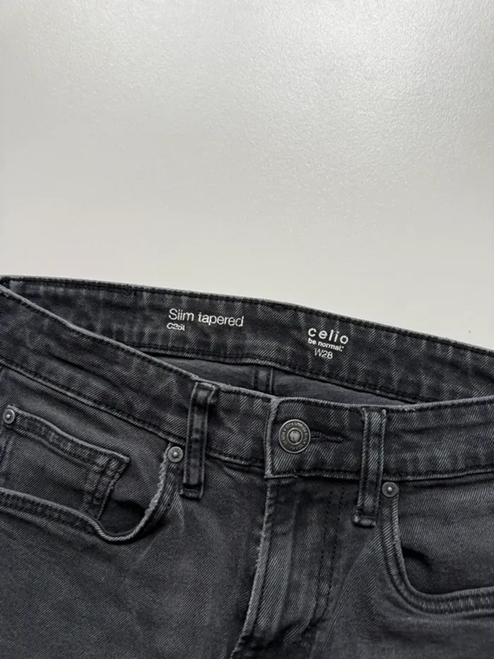 Jeans slim gris Celio - photo numéro 3