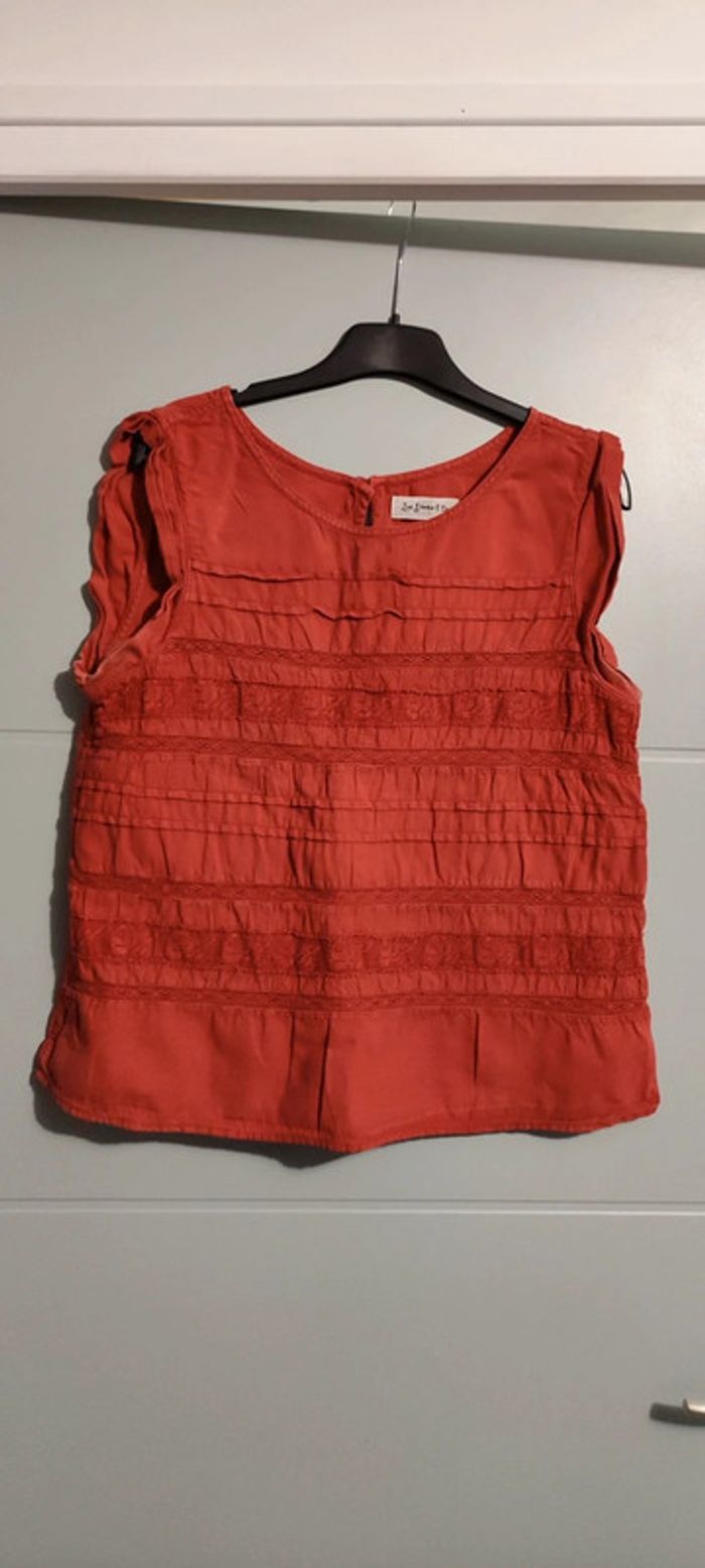 Blouse coton Levi's rouge brique - photo numéro 5