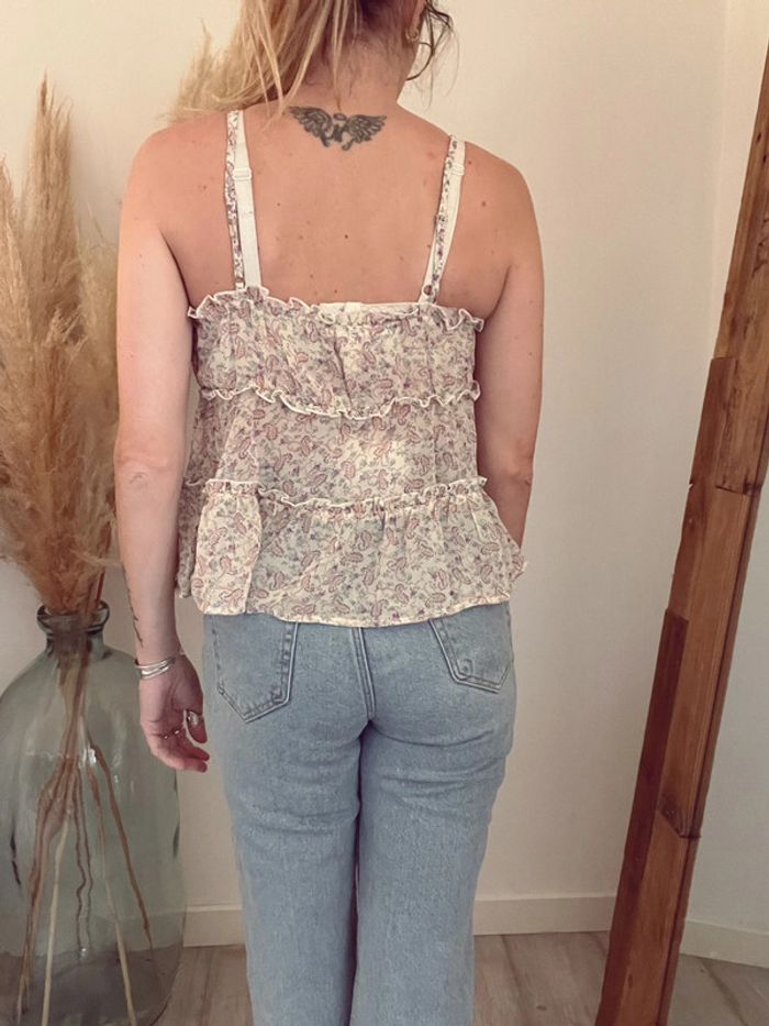 Débardeur en voilage couleur pastel femme neuf Taille M - photo numéro 2