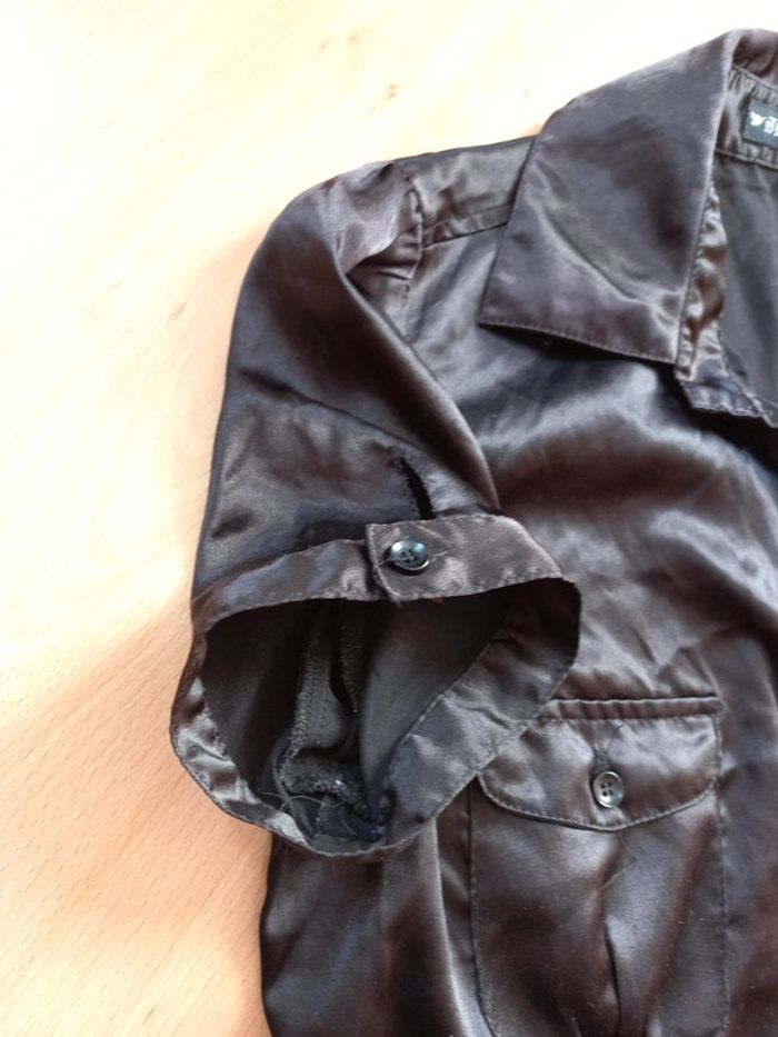 Chemise manche courte soyeuse 🌺 - photo numéro 4