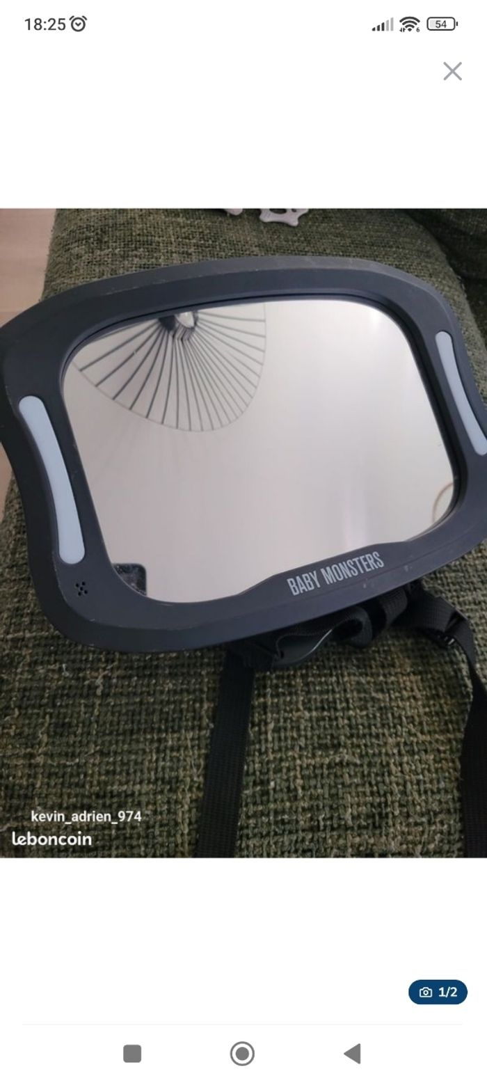 Miroir voiture avec lampe intégrée - photo numéro 2