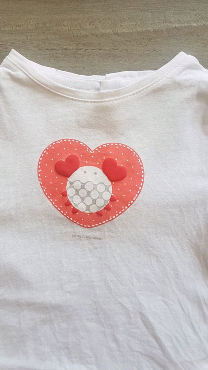 T-shirt crabe Obaïbi 6 M - photo numéro 2