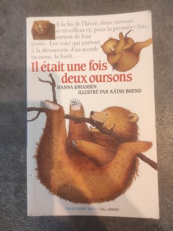Il était une fois deux oursons H. Johansen & K. Bhend Folio Cadet Bleu 1990