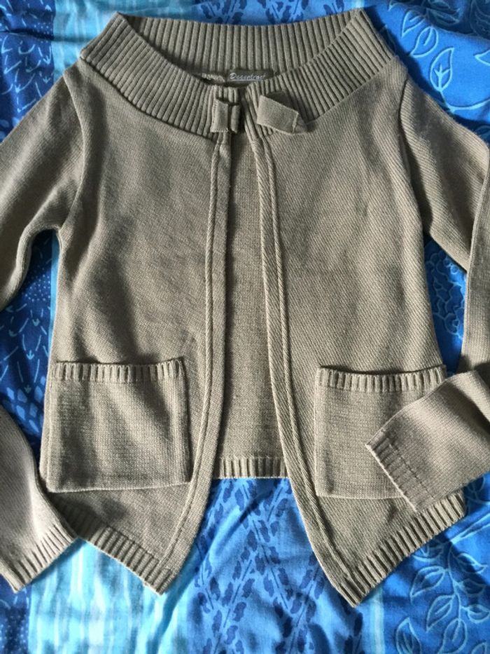 gilet marron beige taille M