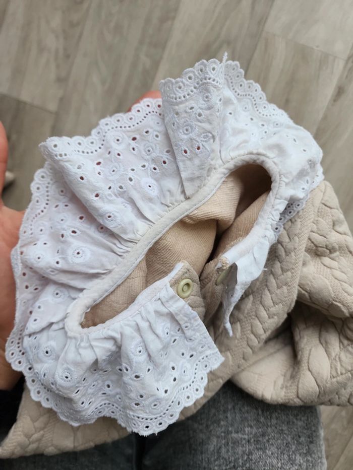 Ensemble Alix beige col broderie 24/36mois - photo numéro 6