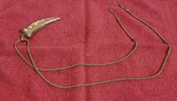 Collier long avec strass