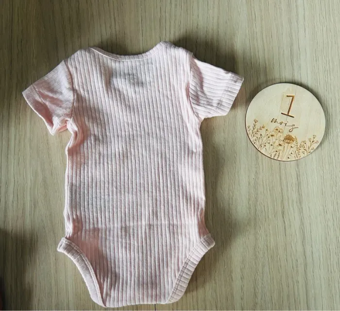 Lot de 2 bodys manches courtes bébé filles - photo numéro 3