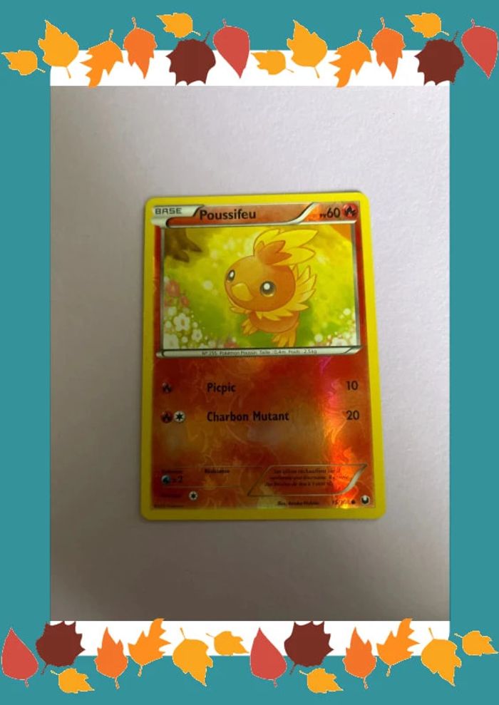 Carte Pokémon poussifeu reverse 15/108
