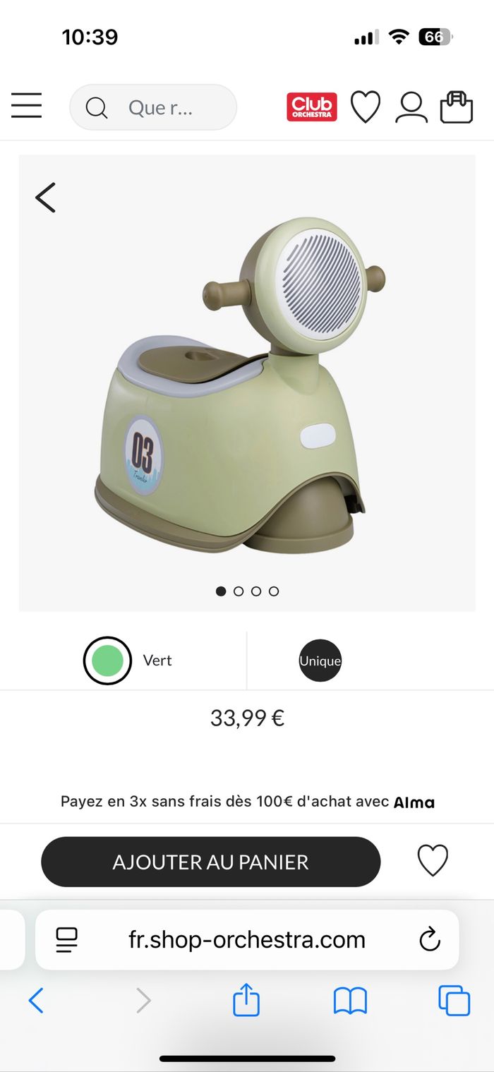 Pot scooter thermique baby
