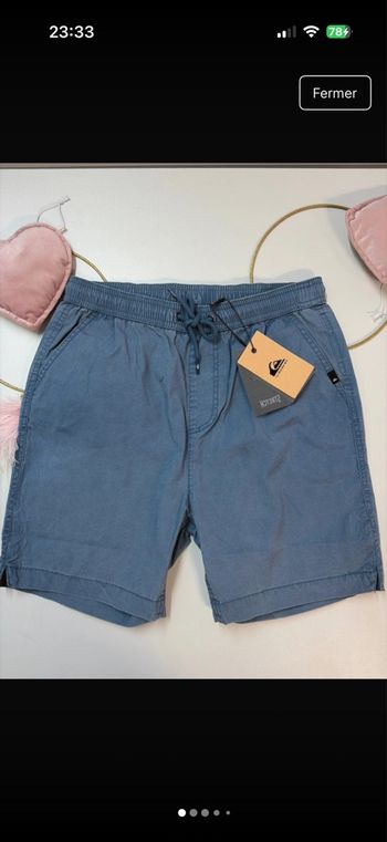 Short garçon - neuf - Quiksilver - taille 14 ans 