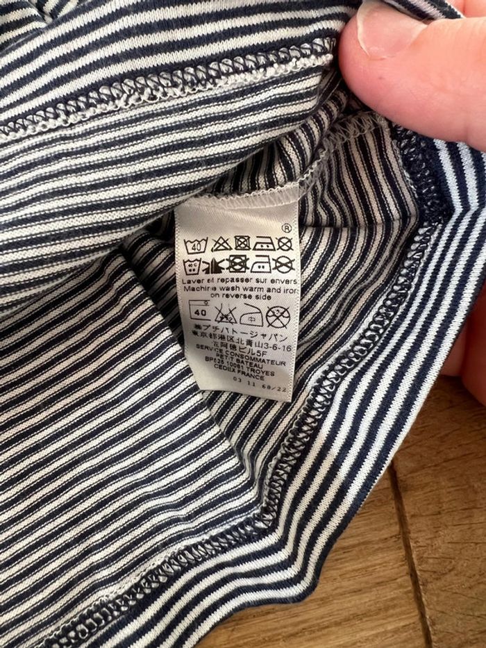 Tee shirt manche longue 6 mois fille petit bateau très bon état - photo numéro 3