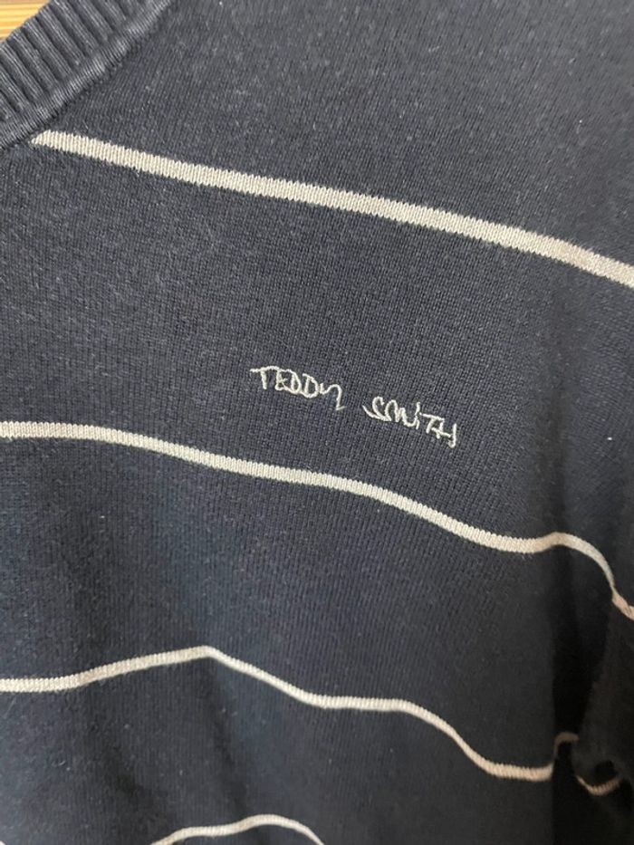 Pull Teddy Smith – Homme – Taille L – Bleu marine - photo numéro 2