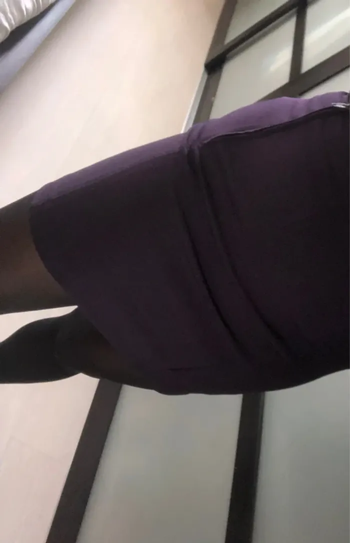 jupe tailleur violette taille 38 - photo numéro 2