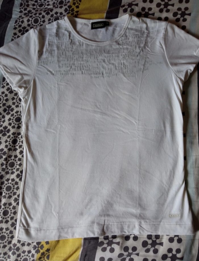 Lot de 2 T-shirts noir et blanc AIGLE - photo numéro 4