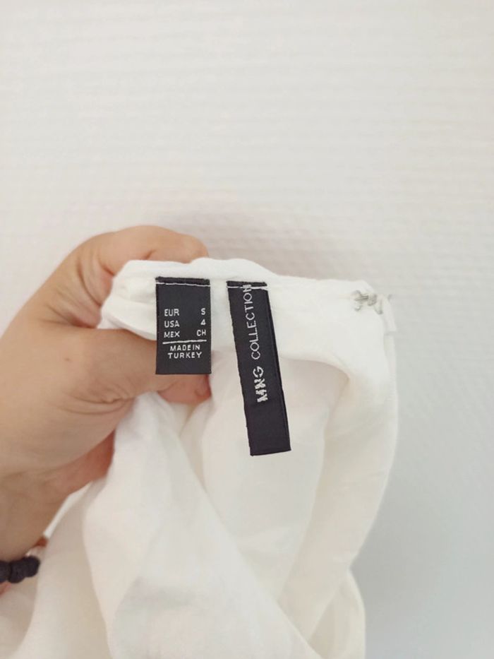 Robe blanche chic manches longues femme c - photo numéro 8