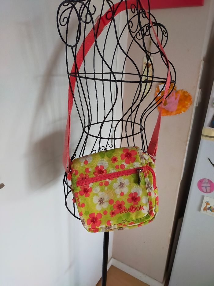 Jolie sacoche multi poches fleurie - photo numéro 2