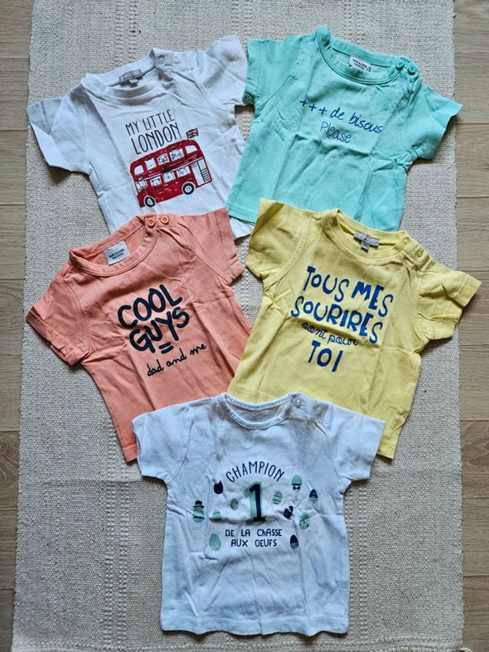 Lot T-shirt MC 3 mois