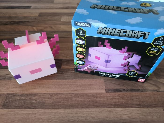 Minecraft veilleuse Axolotl 🎁 - photo numéro 2