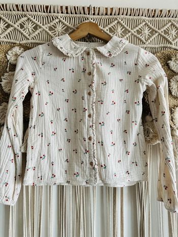 Chemise cerises 9 ans Vertbaudet