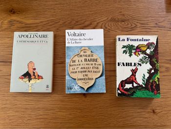 Lot de 3 livres 9782070359943 9782253047124 9782253010043 La fontaine fables