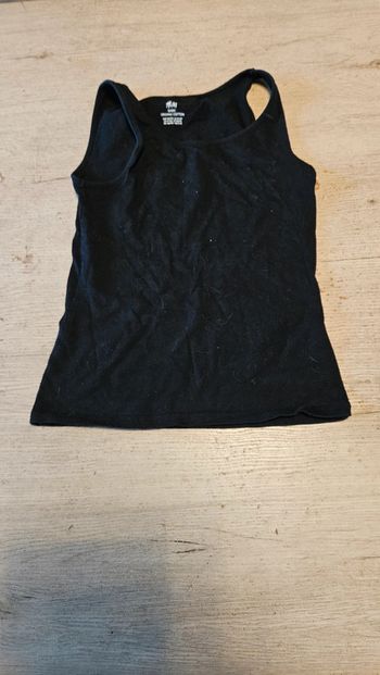 Débardeur noir, stretch, H&M, taille 10/12 ans, peu mis