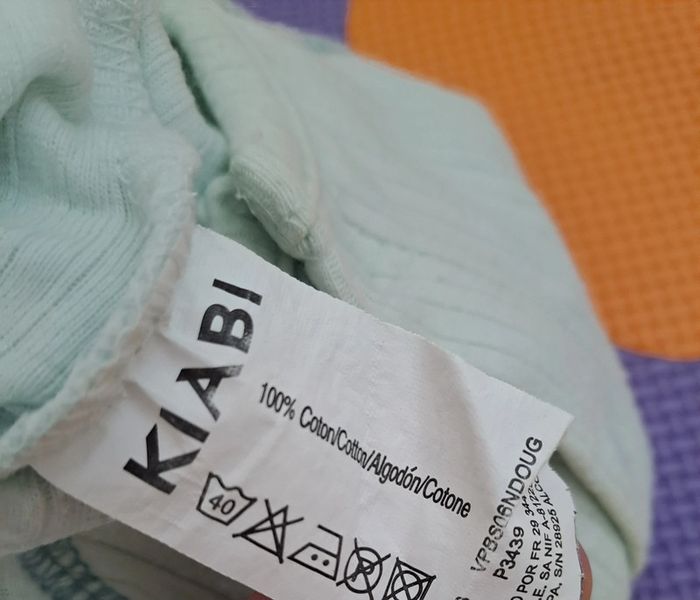 Pyjama grenouillère 1 pièce bleu clair doudou, kiabi, taille 3 mois (60 cm) - photo numéro 4